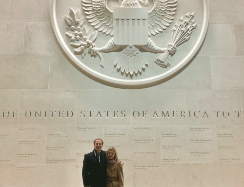 US Embassy visit by Jill de Villiers & Nick de Villiers